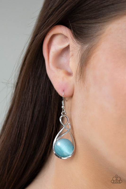 Swept Away-blue-Paparazzi earrings