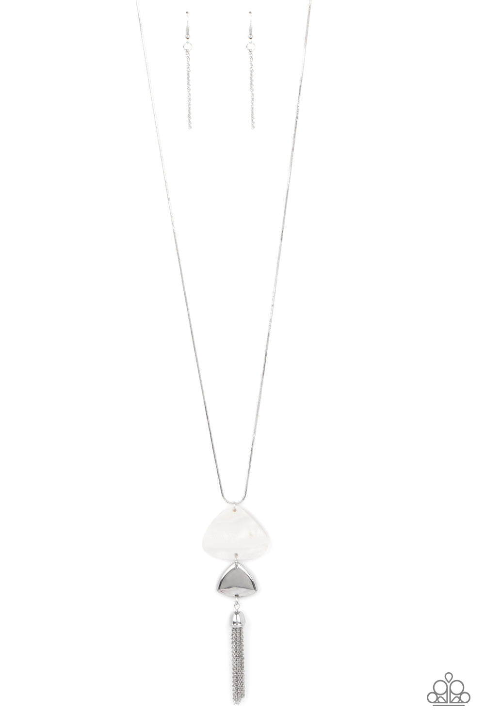 TIDE You Over - white - Paparazzi necklace