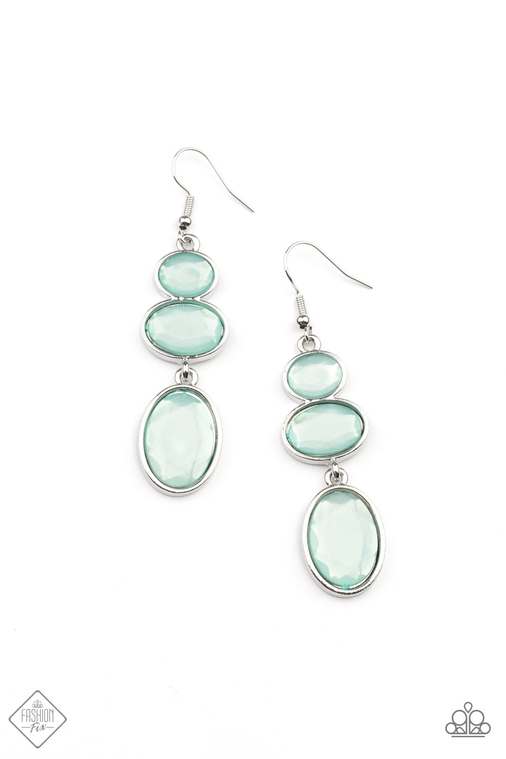 Tiers Of Tranquility - blue - Paparazzi earrings