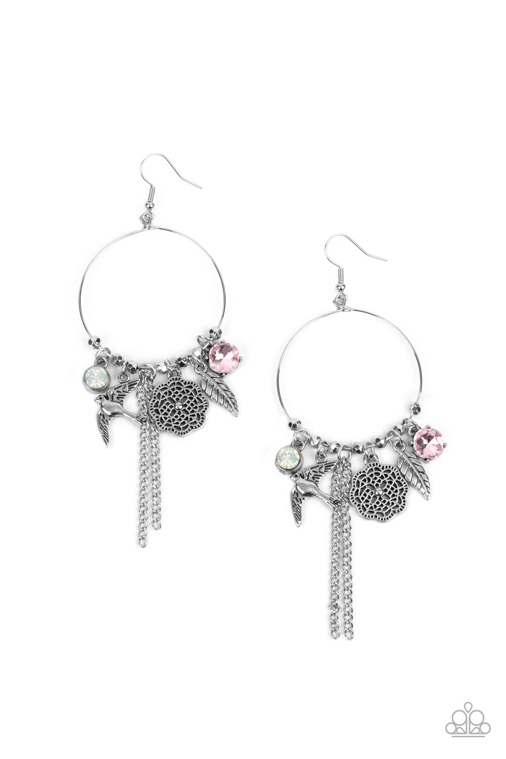 TWEET Dreams - pink - Paparazzi earrings