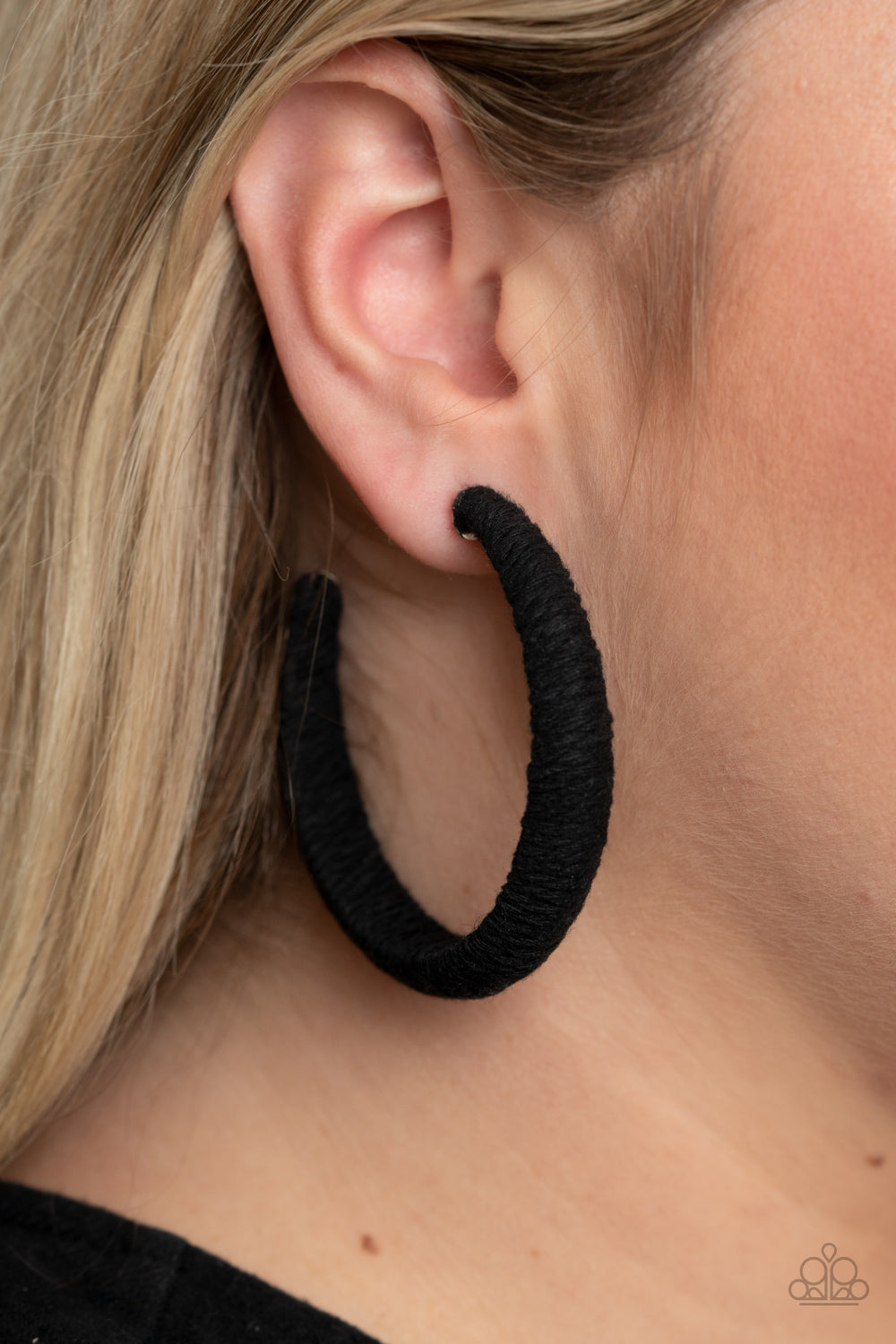 TWINE and Dine - black - Paparazzi earrings