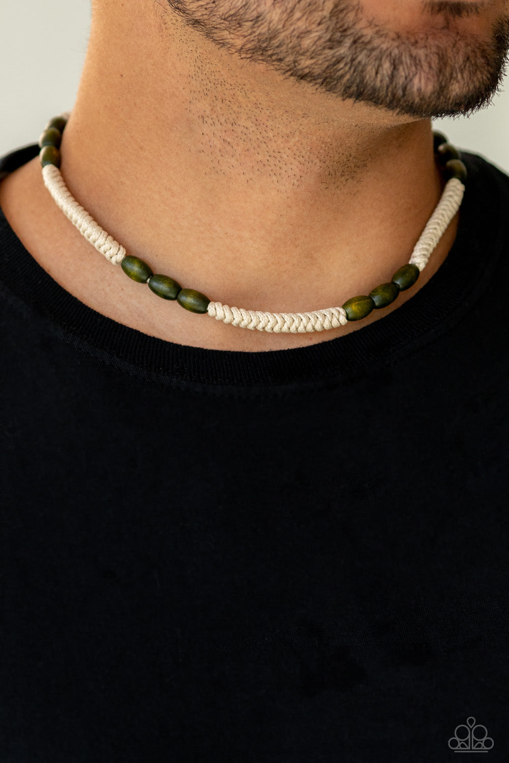 Tahiti Tide - green - Paparazzi mens necklace