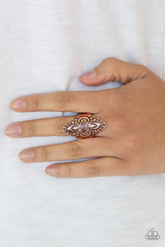 Tahiti Trek-copper-Paparazzi ring