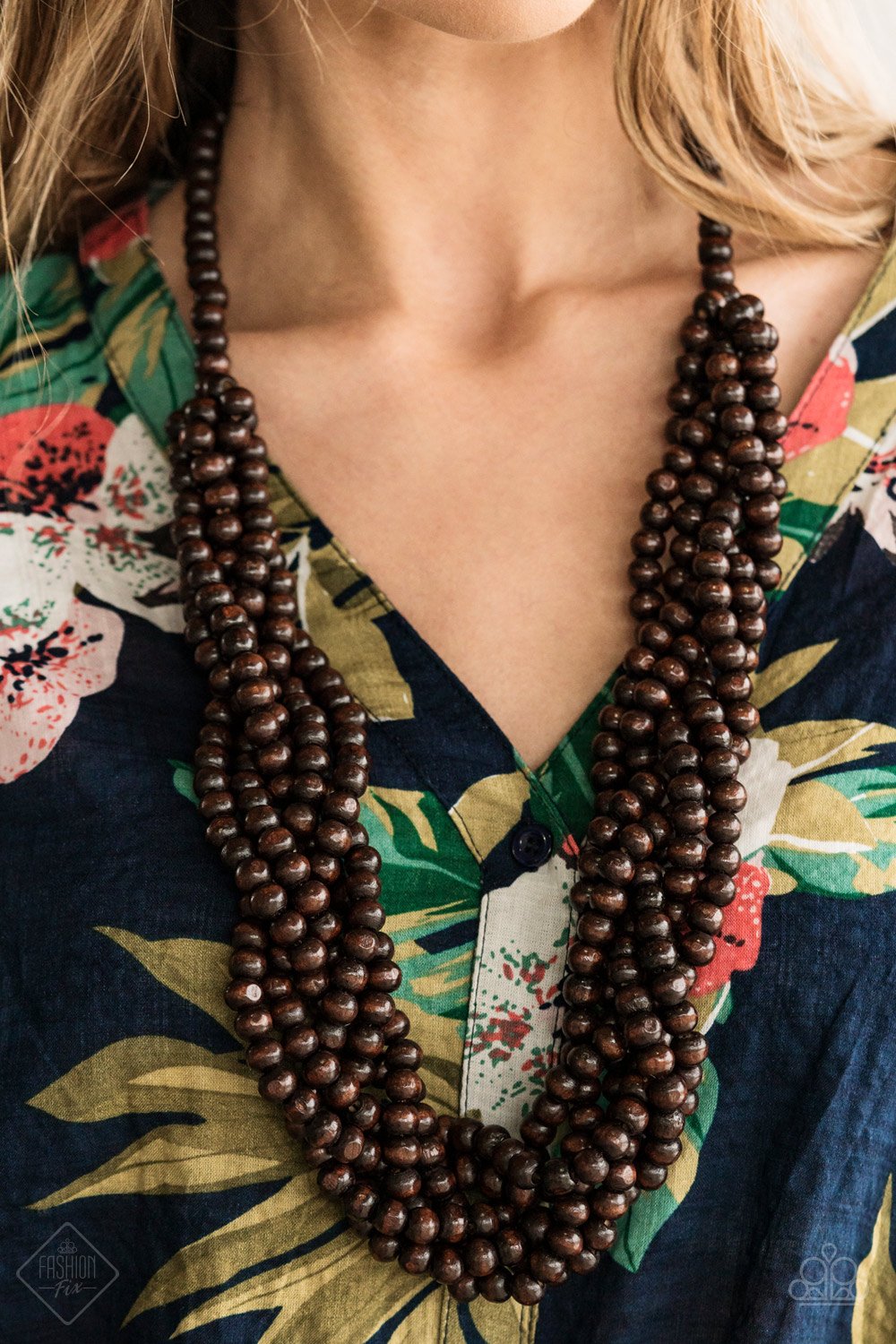 Tahiti Tropic - brown - Paparazzi necklace