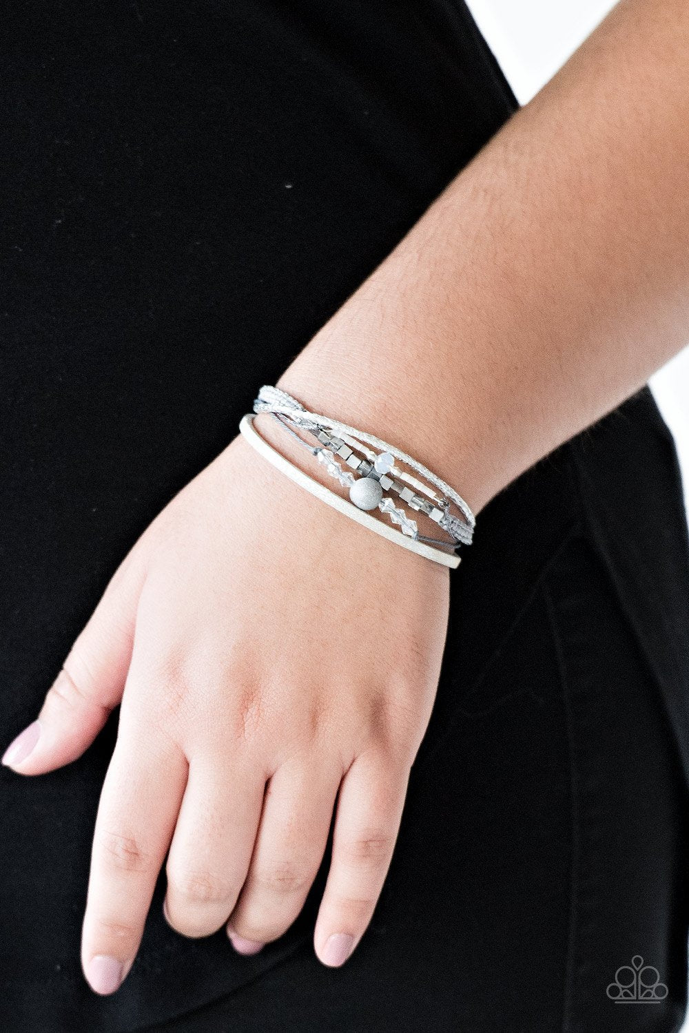 Take A Space Walk-silver-Paparazzi bracelet