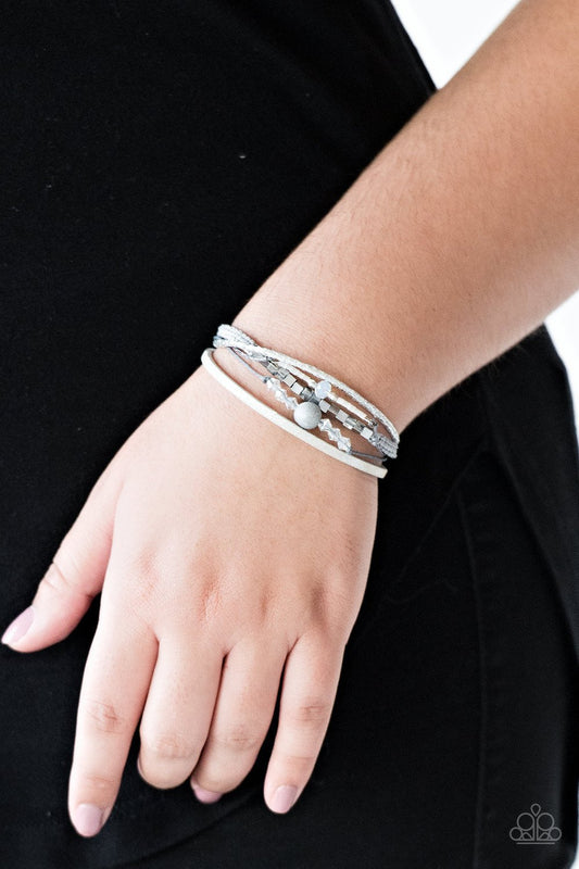 Take A Space Walk-silver-Paparazzi bracelet