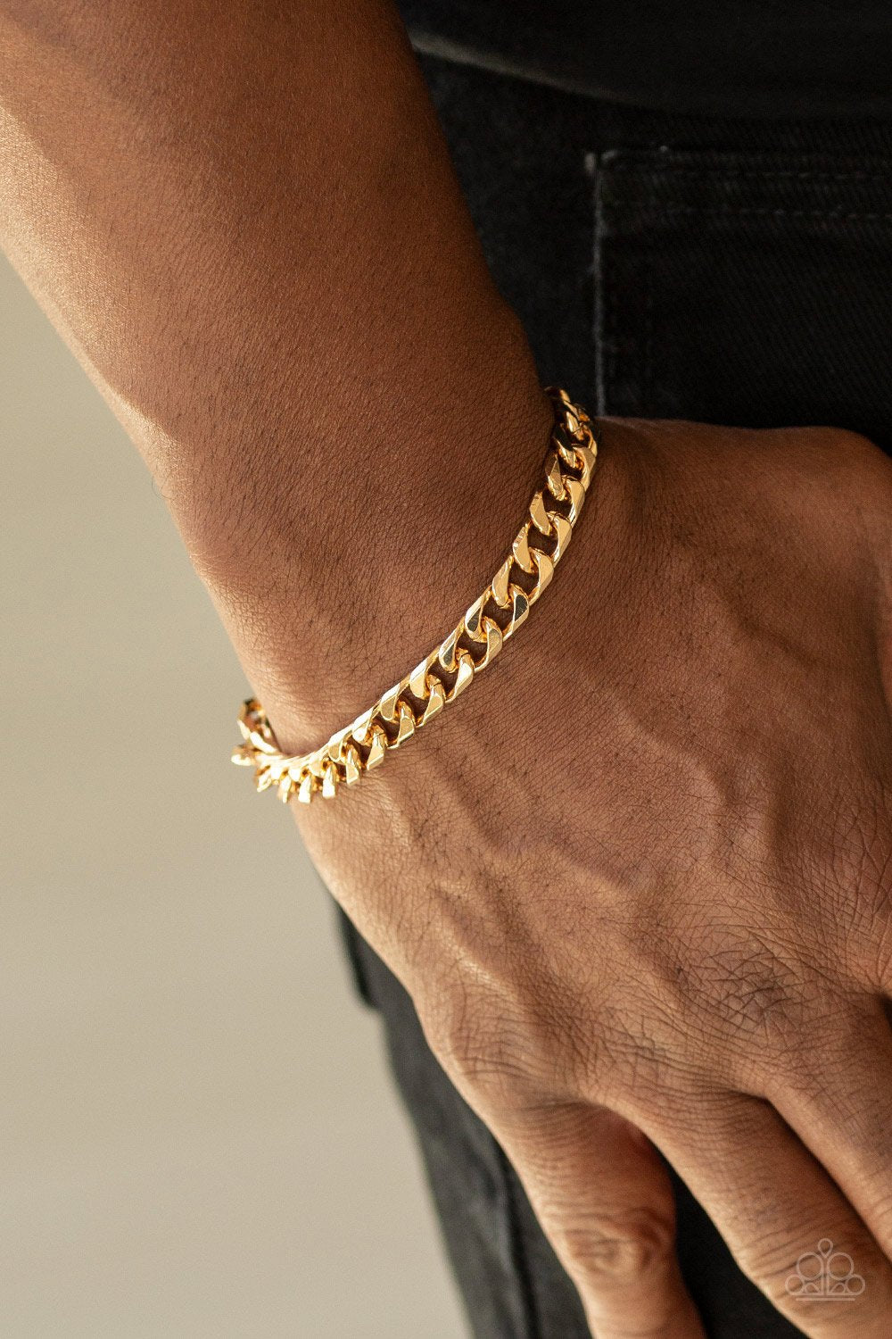 Take It To The Bank-gold-Paparazzi bracelet