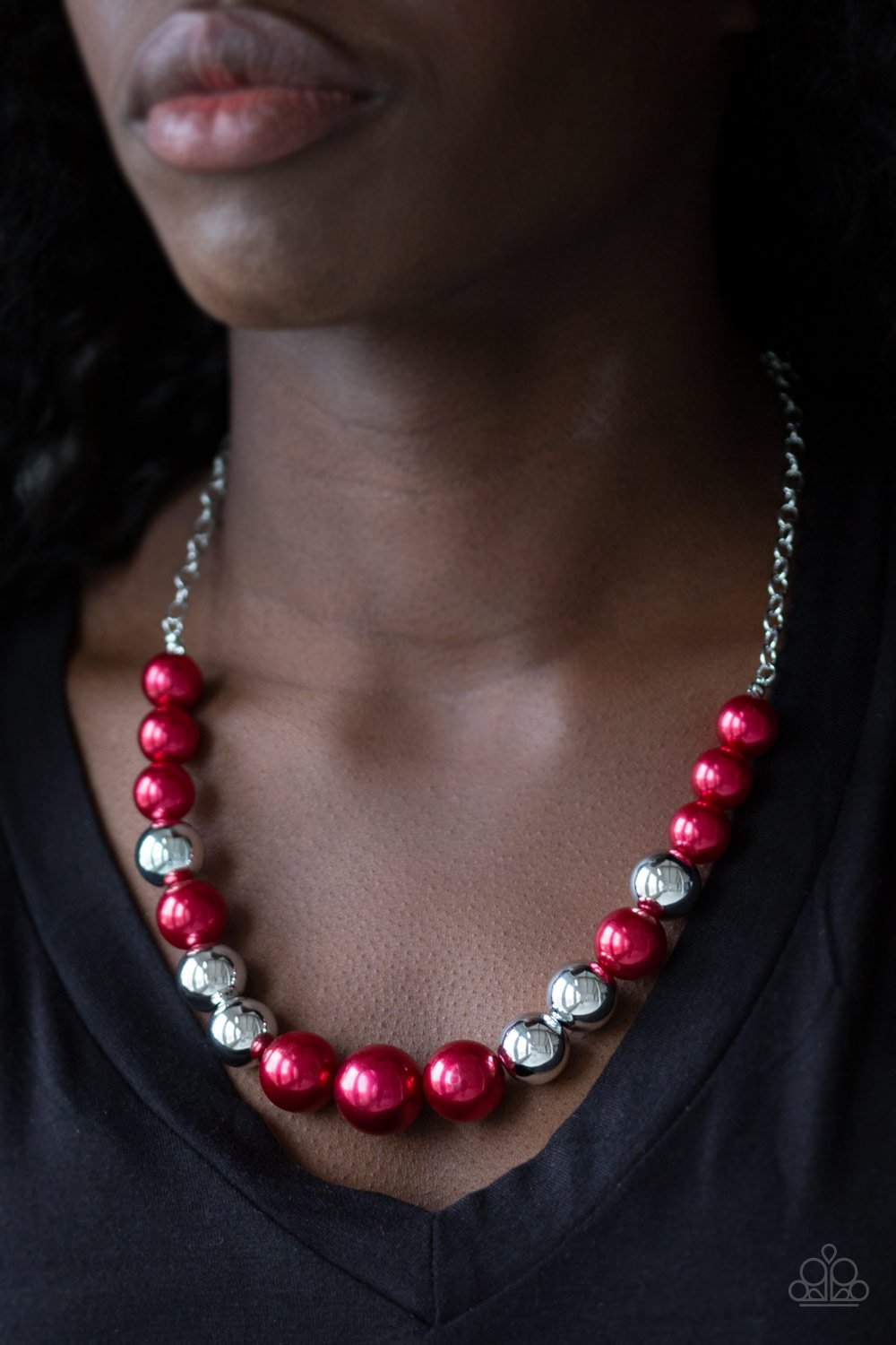 Take Note-red-Paparazzi necklace