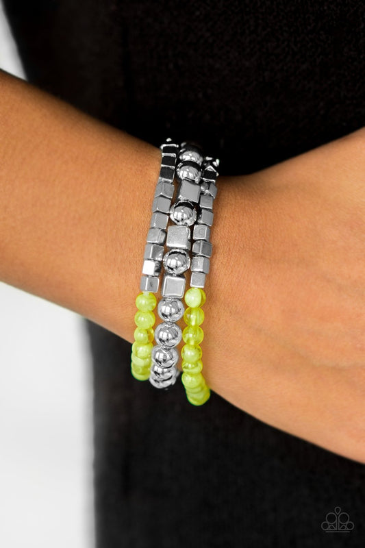 Take Shape - green - Paparazzi bracelet