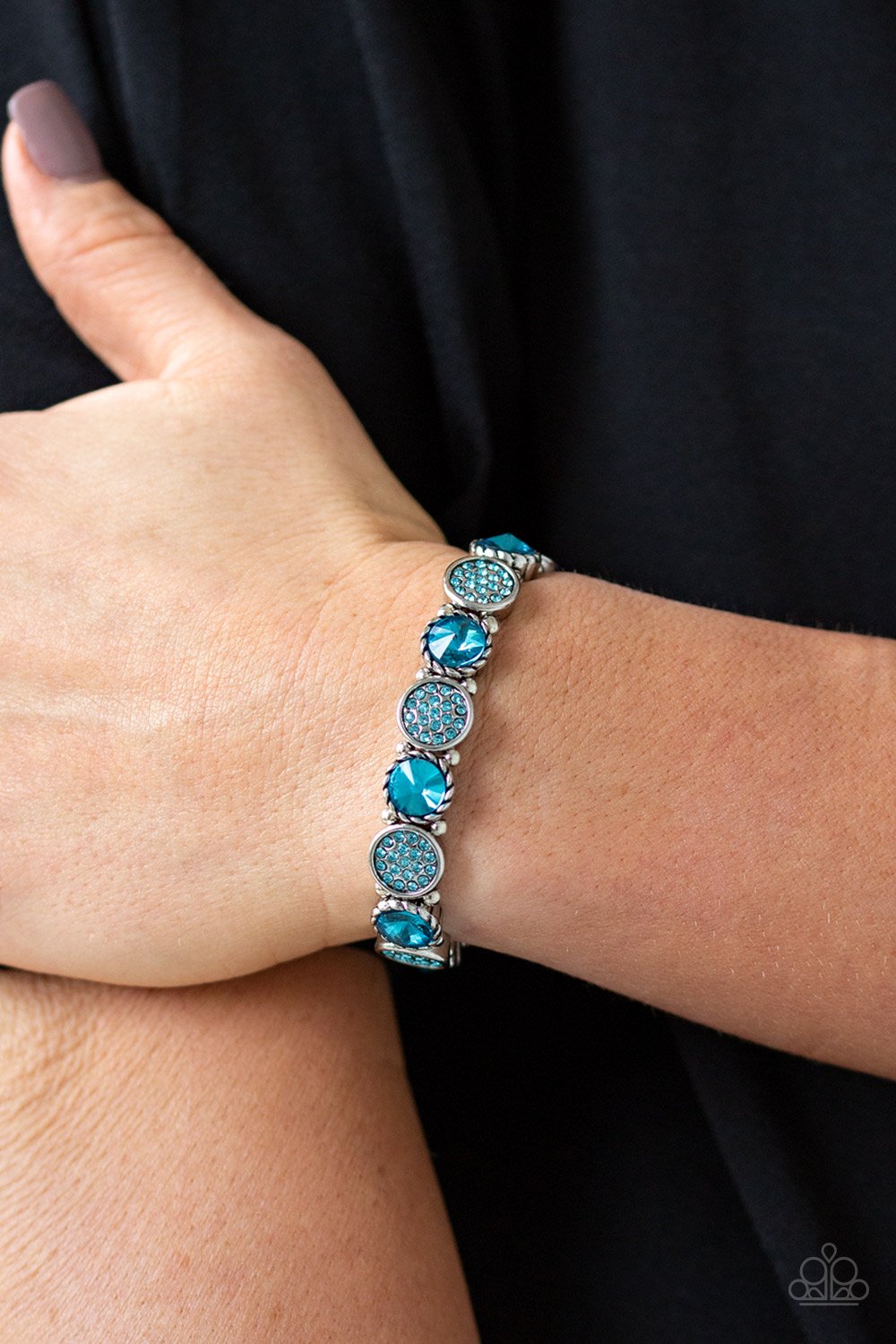 Take a Moment to Reflect-blue-Paparazzi bracelet