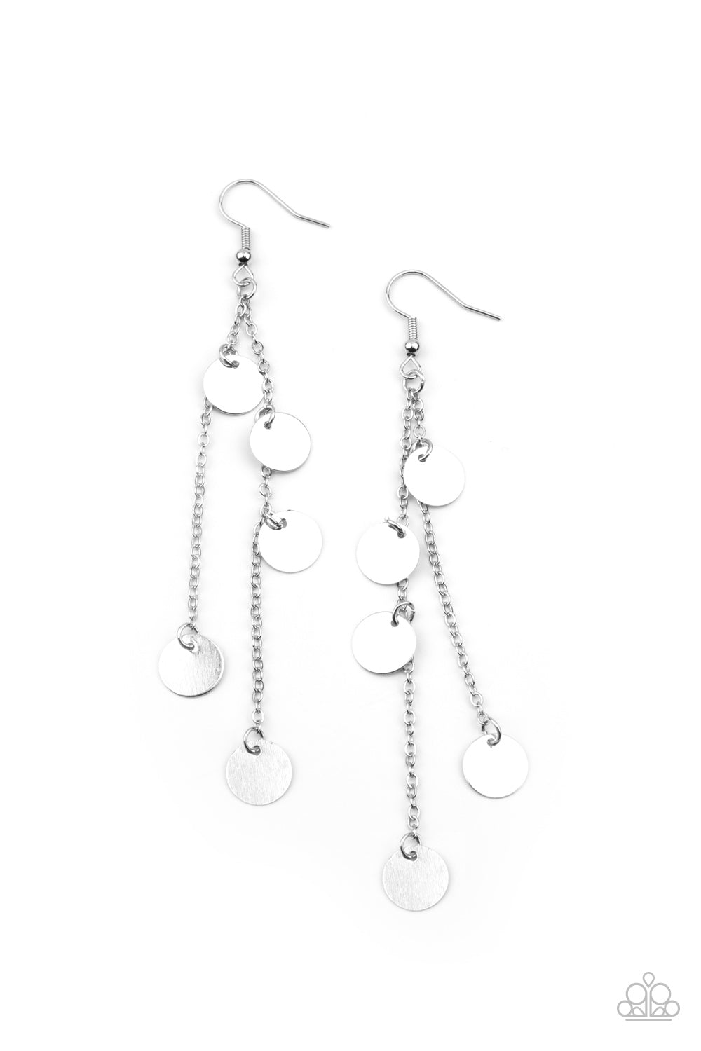Take A Good Look - silver - Paparazzi earrings