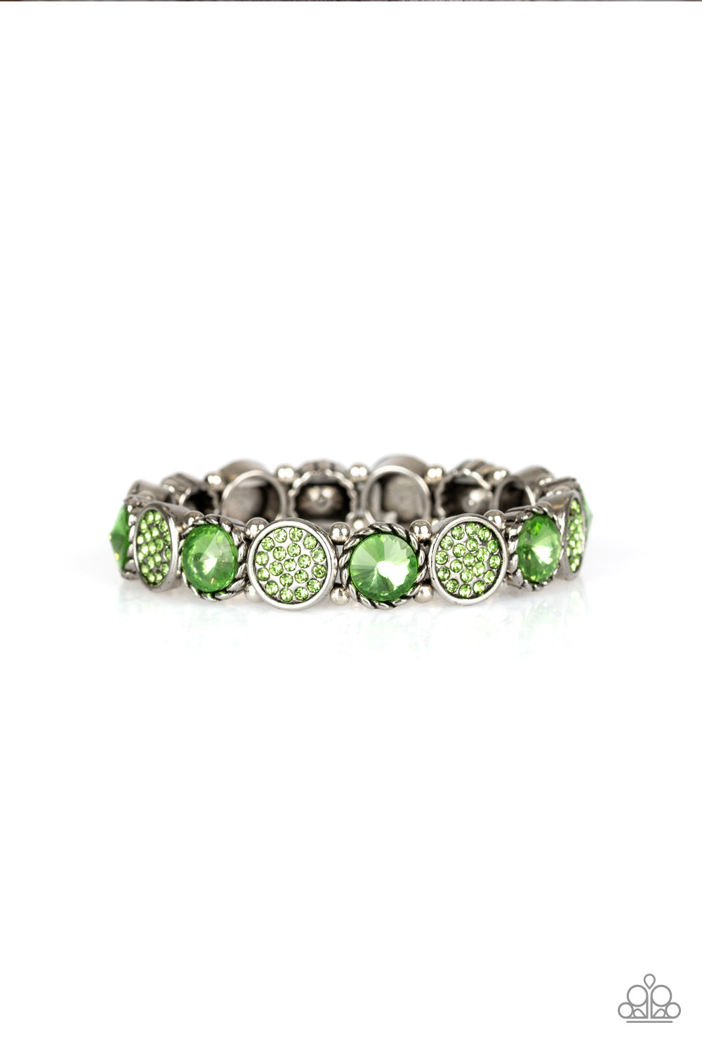 Take a Moment to Reflect - green - Paparazzi bracelet