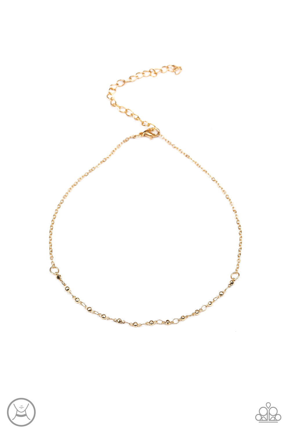 Take a Risk - gold - Paparazzi necklace
