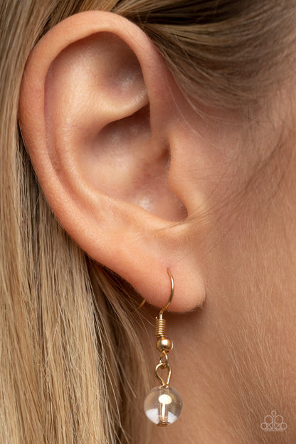 Taken with Tassels - gold - Paparazzi necklace