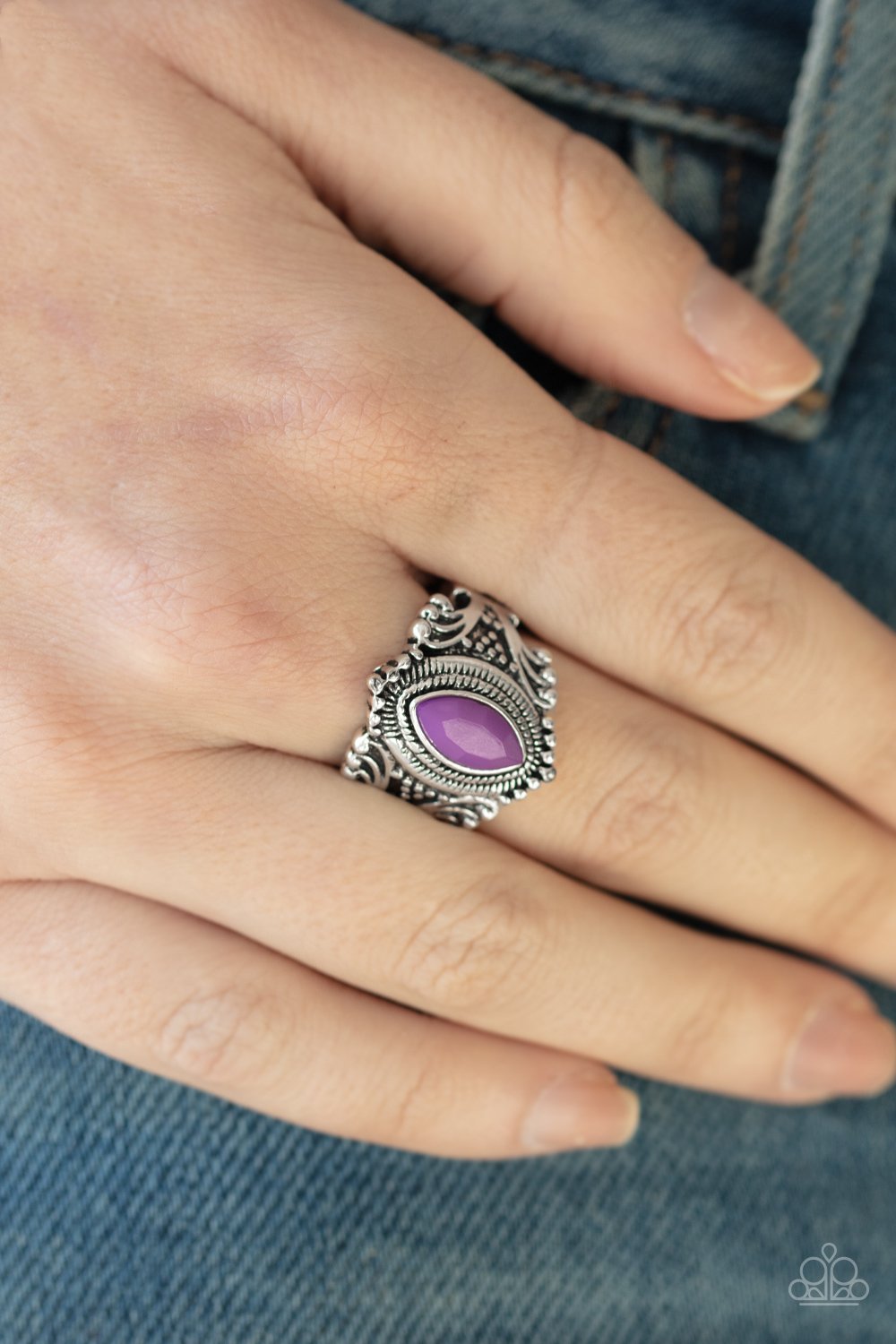 Tangy Texture-purple-Paparazzi ring