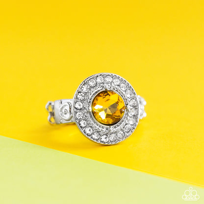 Targeted Timelessness - yellow - Paparazzi ring