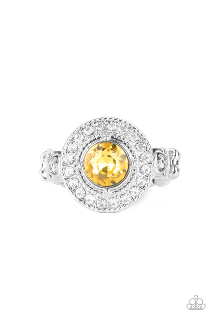 Targeted Timelessness - yellow - Paparazzi ring