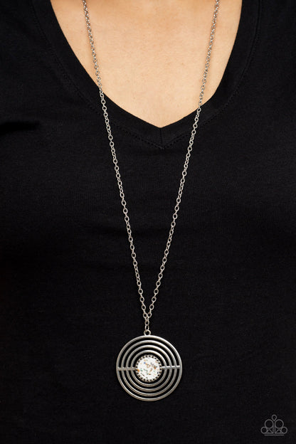 Targeted Tranquility - white - Paparazzi necklace