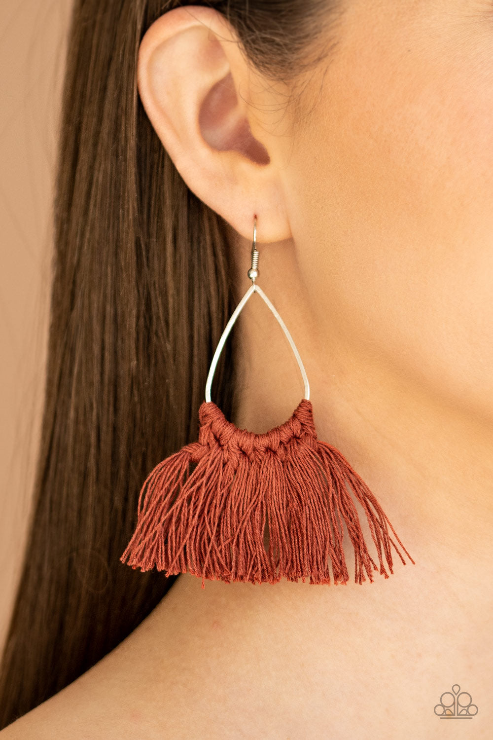 Tassel Treat - brown - Paparazzi earrings