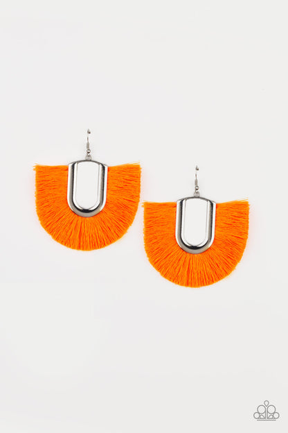 Tassel Tropicana - orange - Paparazzi earrings