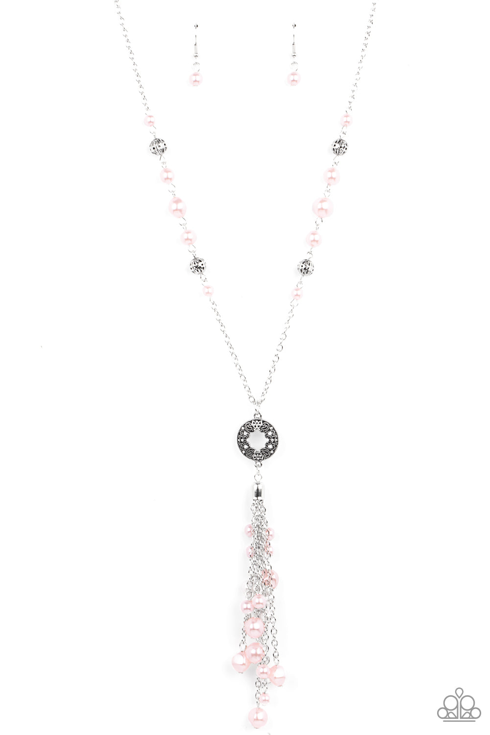 Tasseled Treasure - pink - Paparazzi necklace