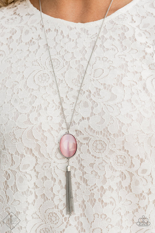 Tasseled Tranquility - pink - Paparazzi necklace