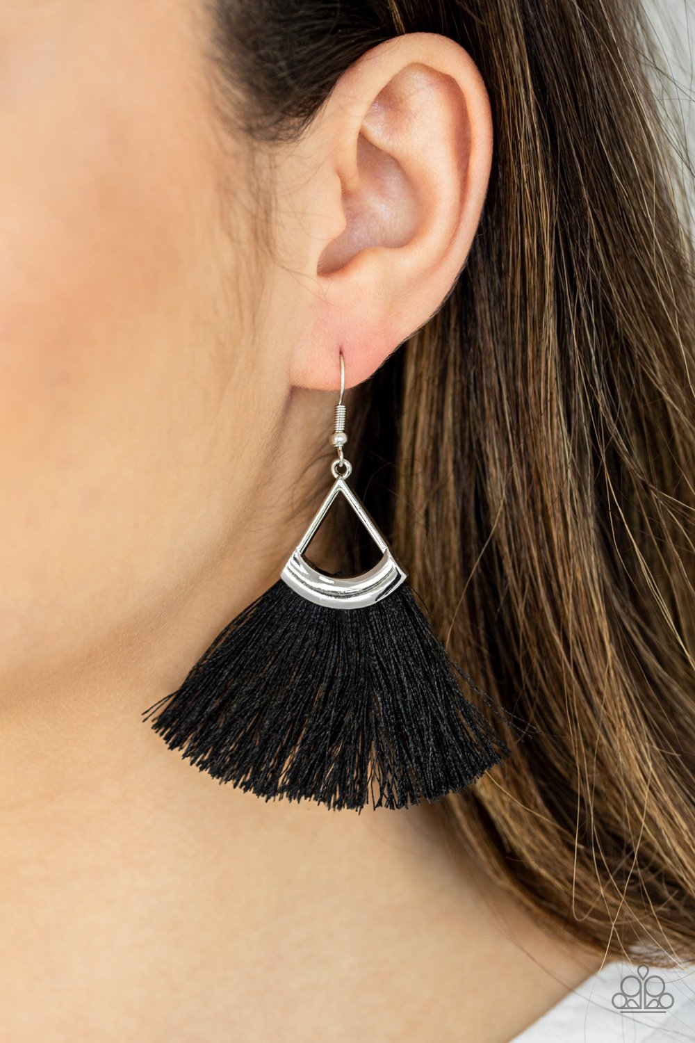 Tassle Tuesdays - black - Paparazzi earrings