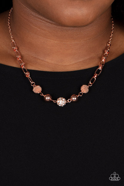 Taunting Twinkle - copper - Paparazzi necklace