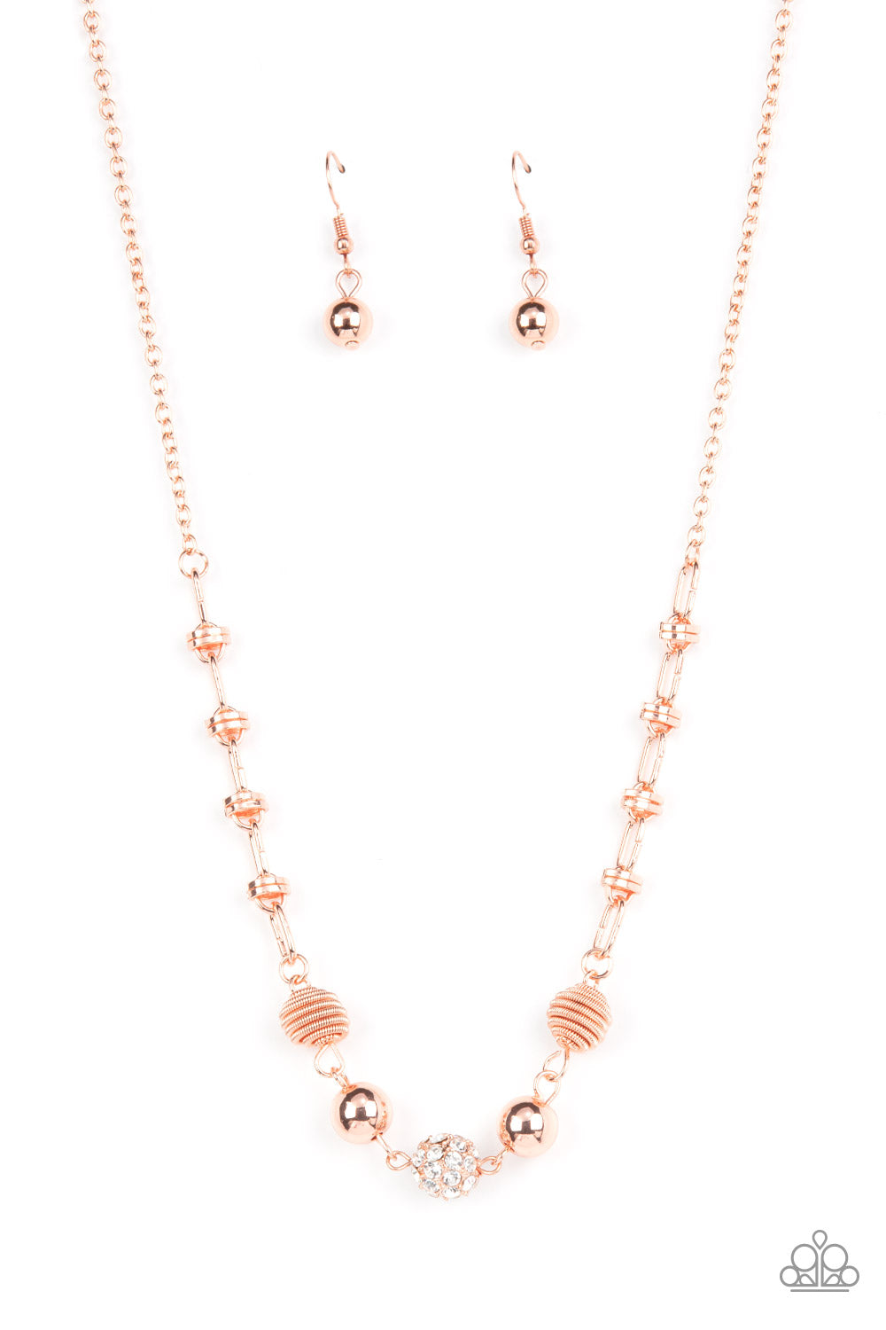 Taunting Twinkle - copper - Paparazzi necklace