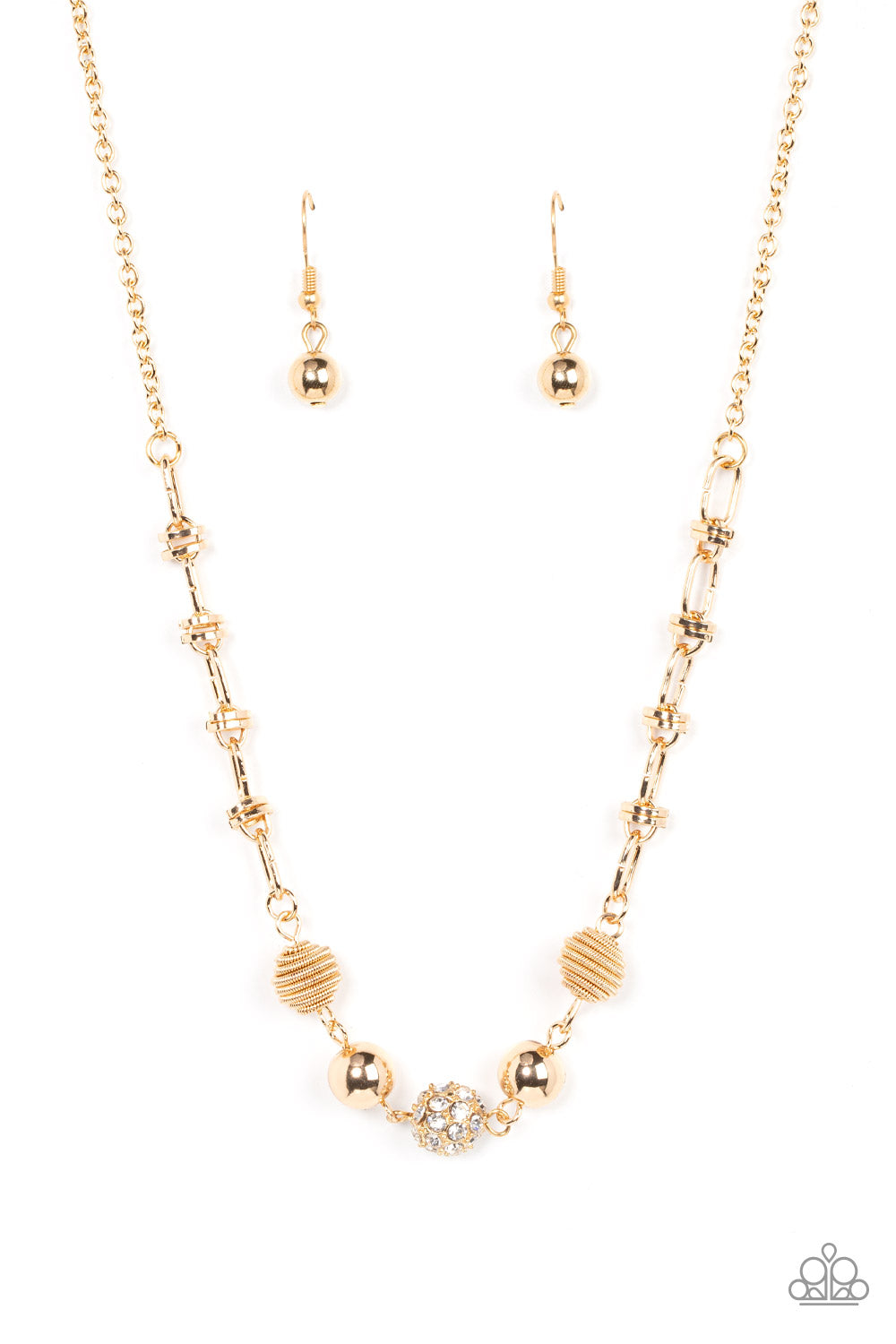 Taunting Twinkle - gold - Paparazzi necklace