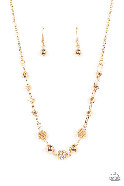 Taunting Twinkle - gold - Paparazzi necklace