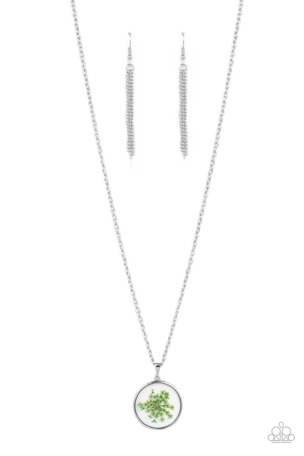 Tea Party Tease - green - Paparazzi necklace