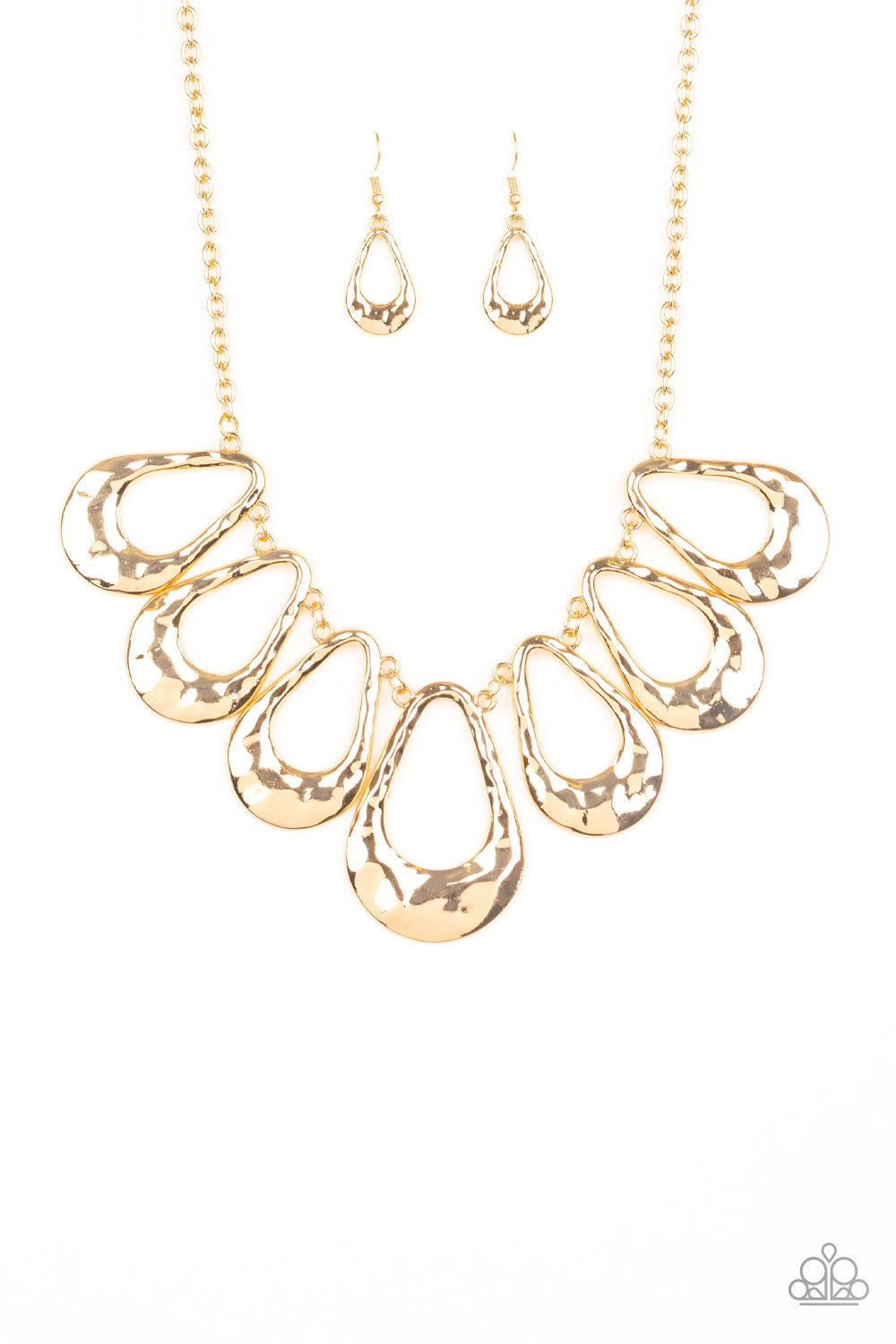 Teardrop Envy - gold - Paparazzi necklace