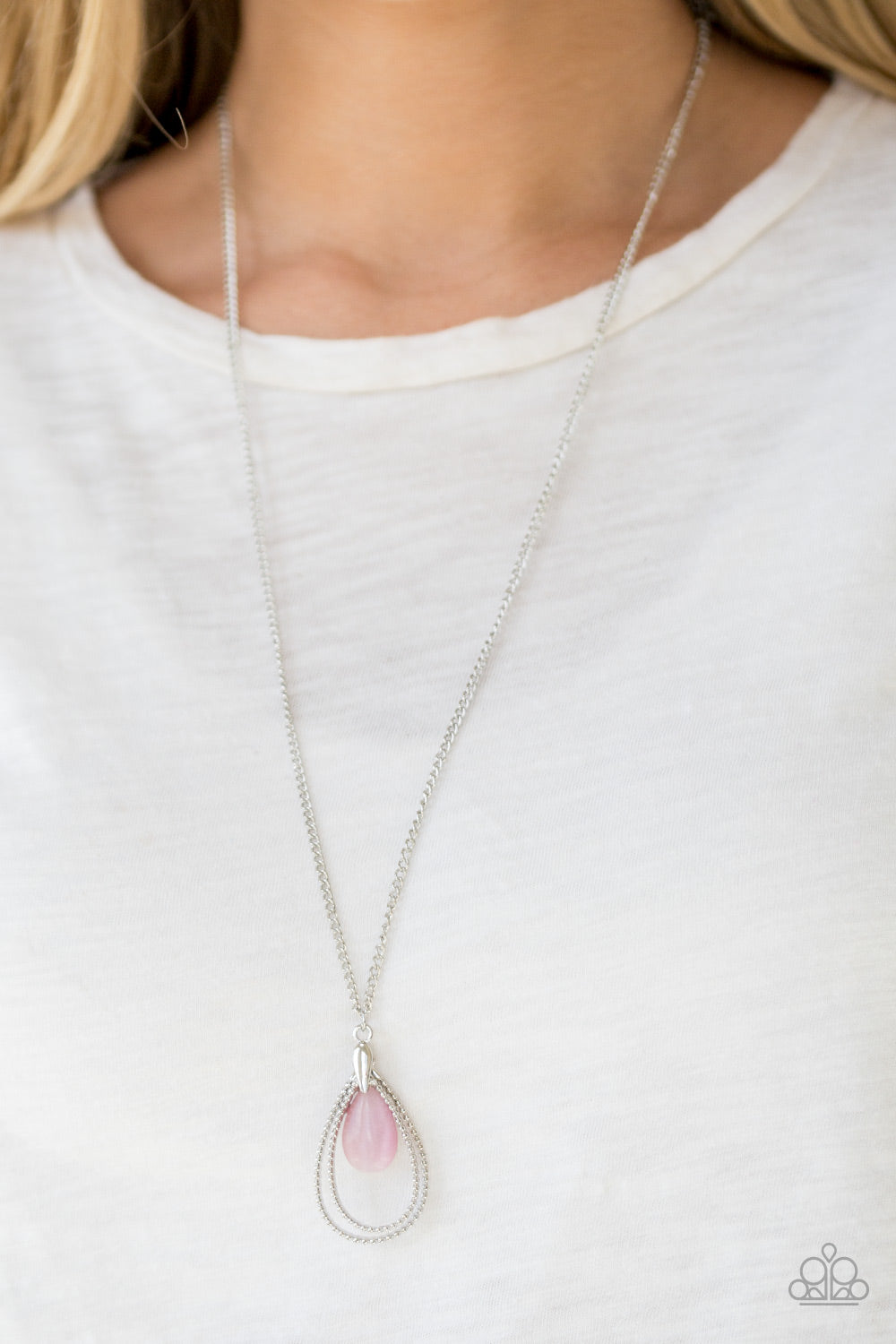 Teardrop Tranquility - pink - Paparazzi necklace