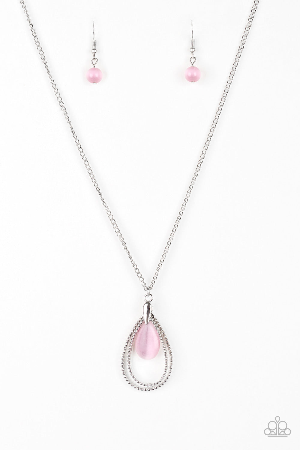 Teardrop Tranquility - pink - Paparazzi necklace