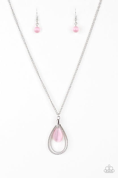 Teardrop Tranquility - pink - Paparazzi necklace