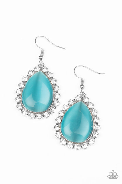 Teardrop Trendsetter - blue - Paparazzi earrings