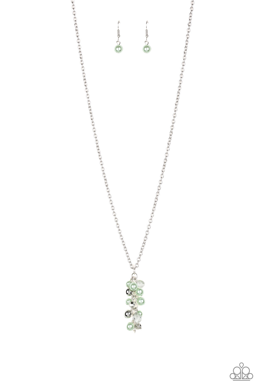Teardrop Serenity - green - Paparazzi necklace