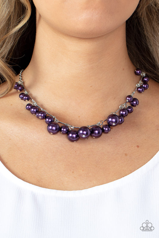 Tearoom Gossip - purple - Paparazzi necklace
