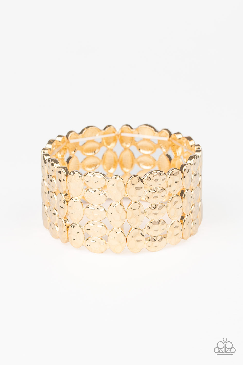 Tectonic Texture - gold - Paparazzi bracelet