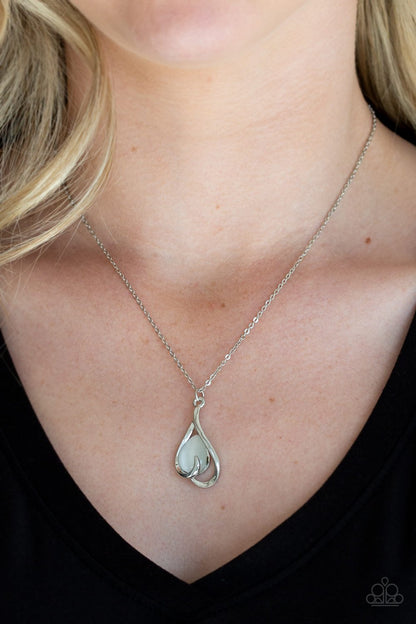 Tell Me a Love Story-white-Paparazzi necklace