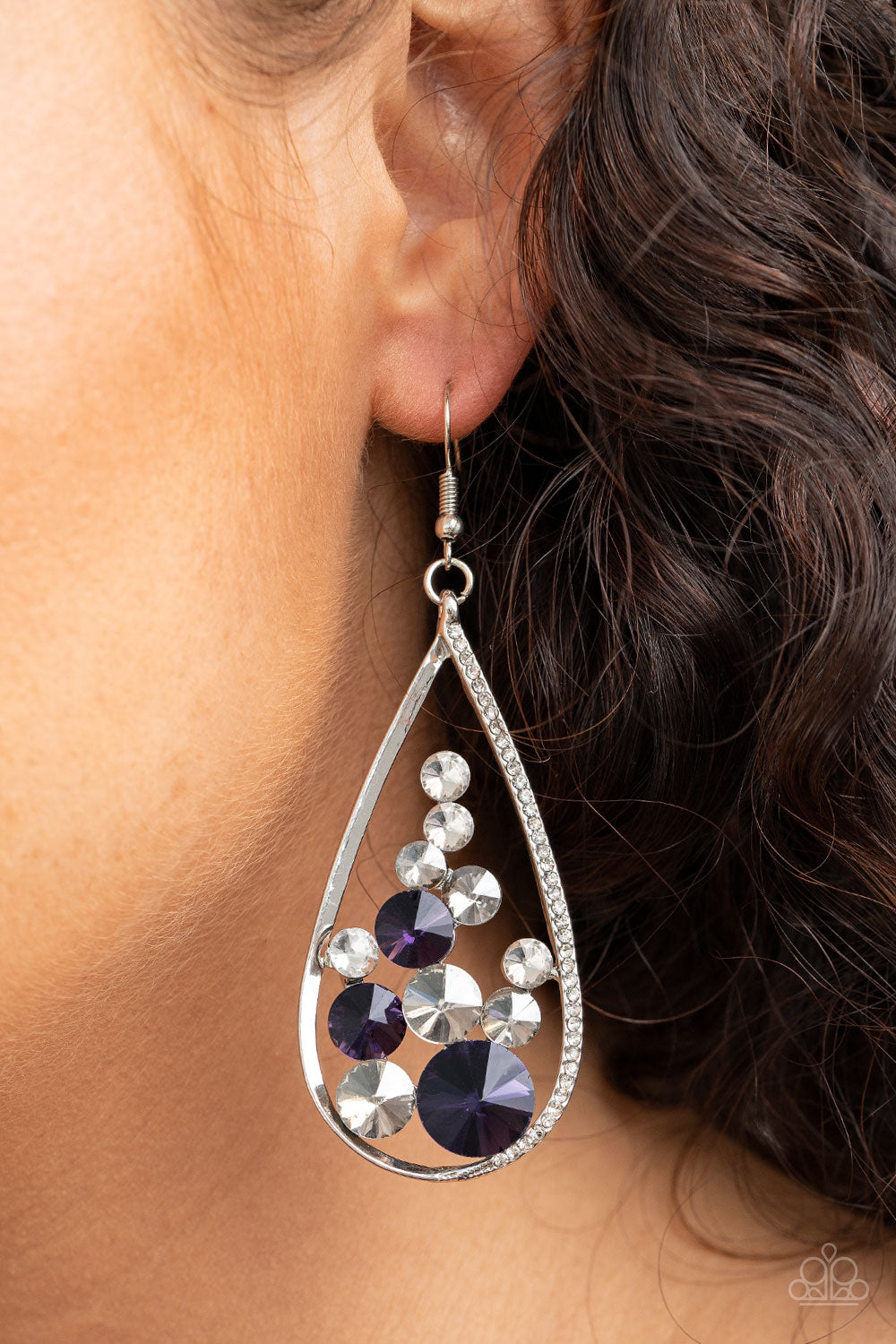 Tempest Twinkle - purple - Paparazzi earrings