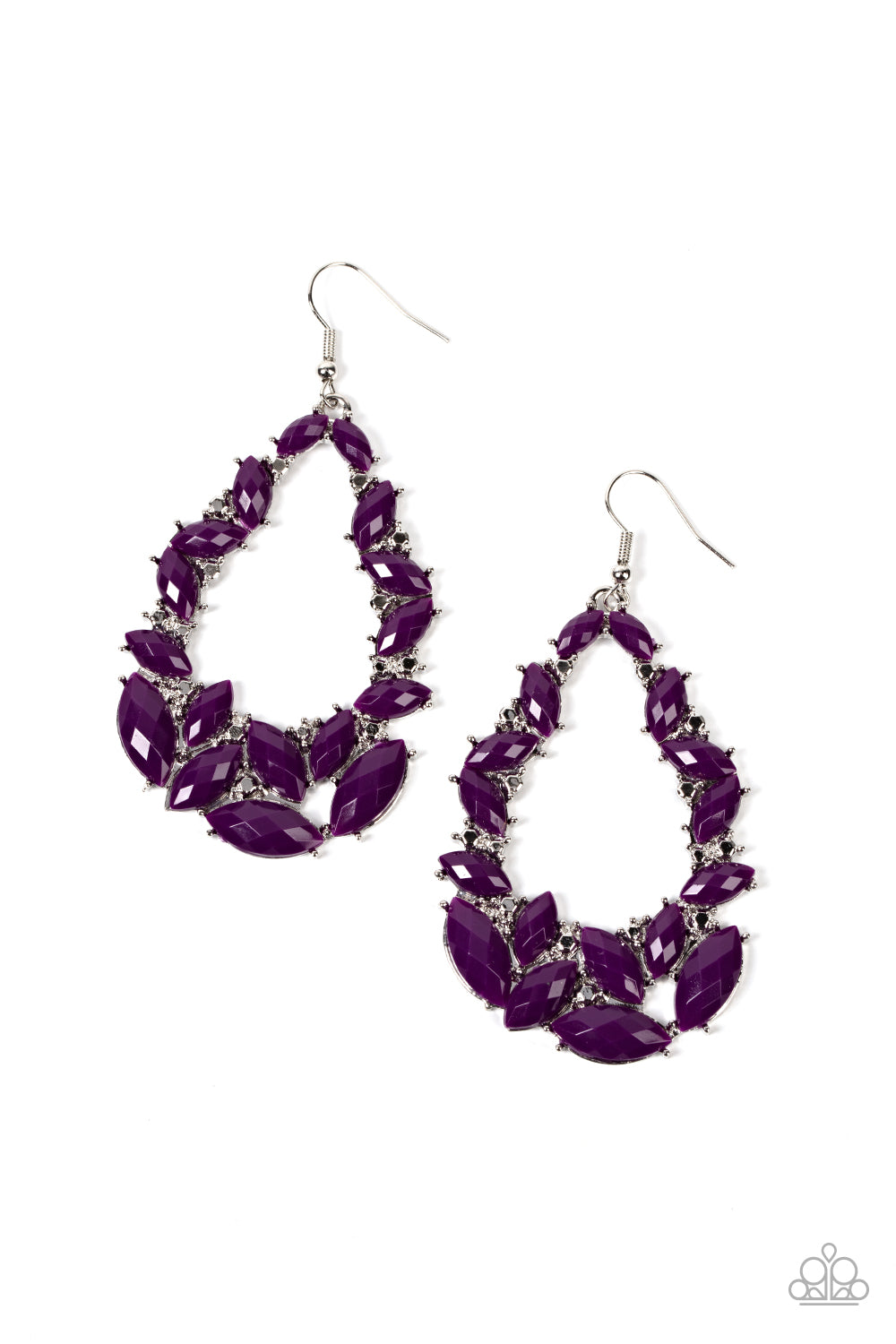 Tenacious Treasure - purple - Paparazzi earrings