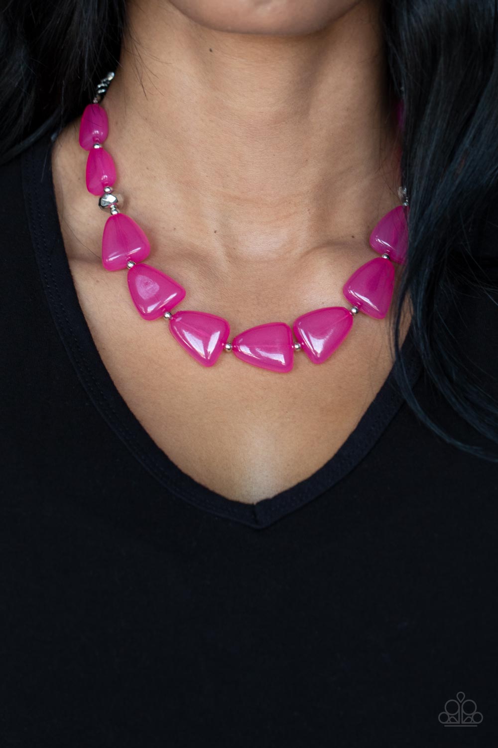 Tenaciously Tangy - pink - Paparazzi necklace
