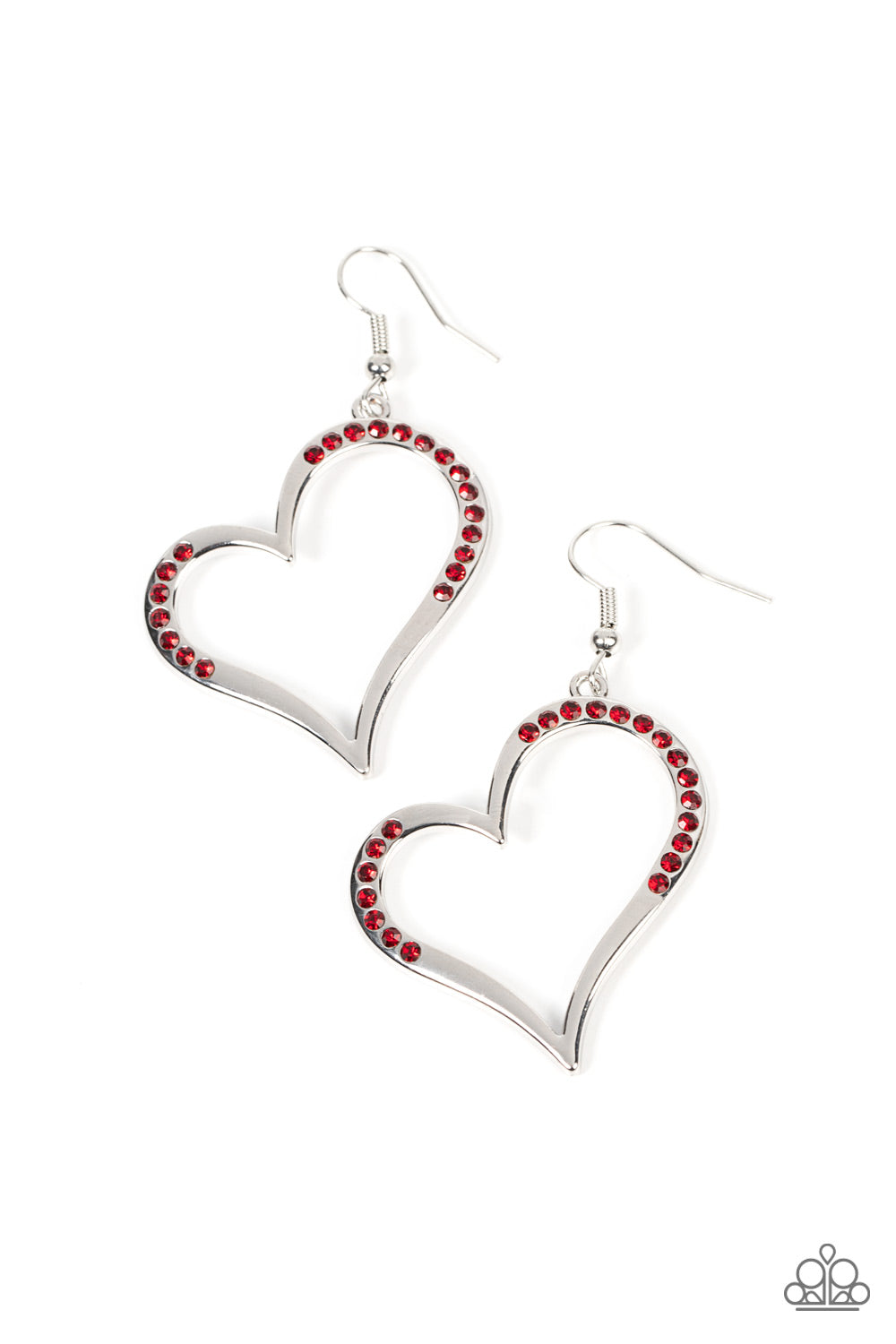 Tenderhearted Twinkle - red - Paparazzi earrings