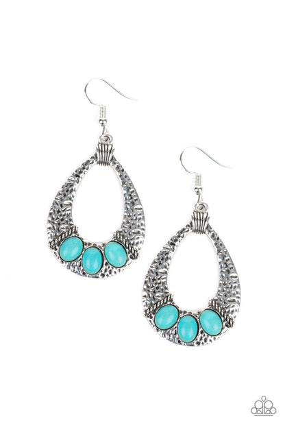 Terra Terrific - blue - Paparazzi earrings