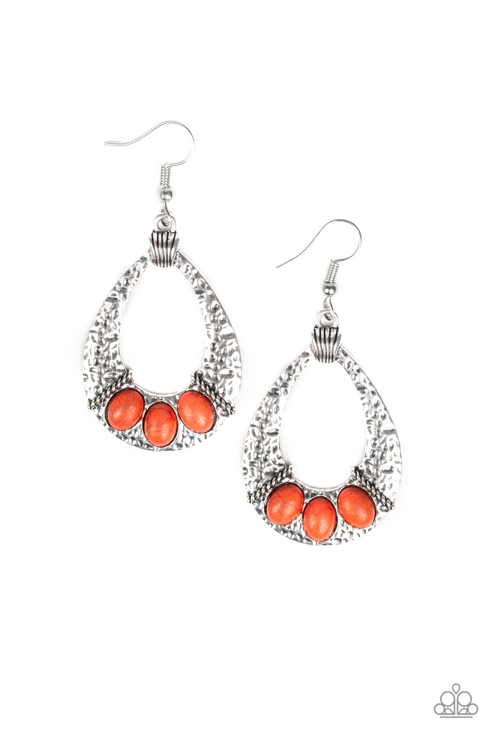 Terra Terrific - orange - Paparazzi earrings