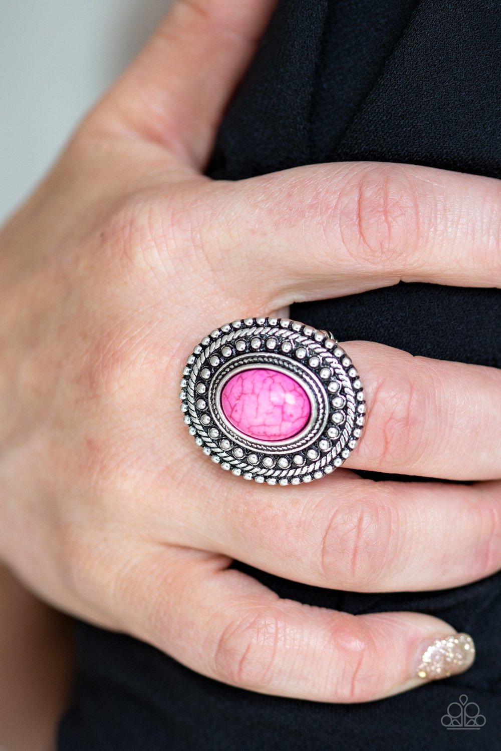 Terra Terrain-pink-Paparazzi ring