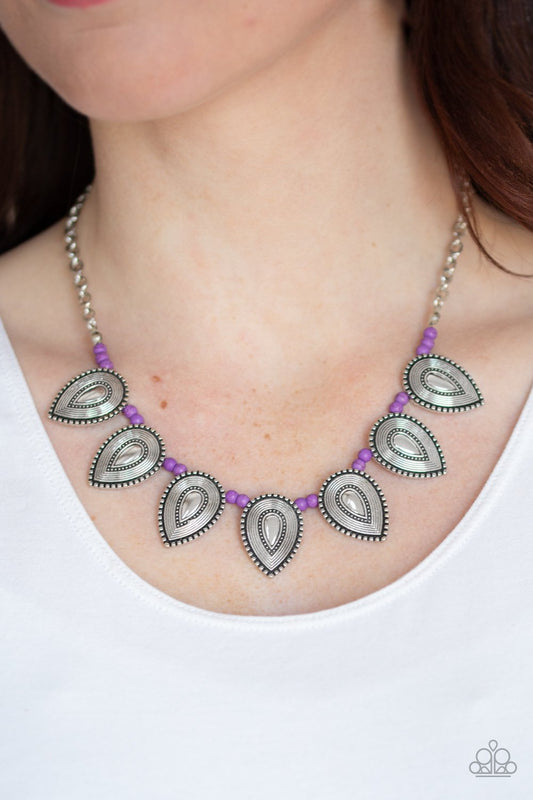 Terra Trailblazer-purple-Paparazzi necklace