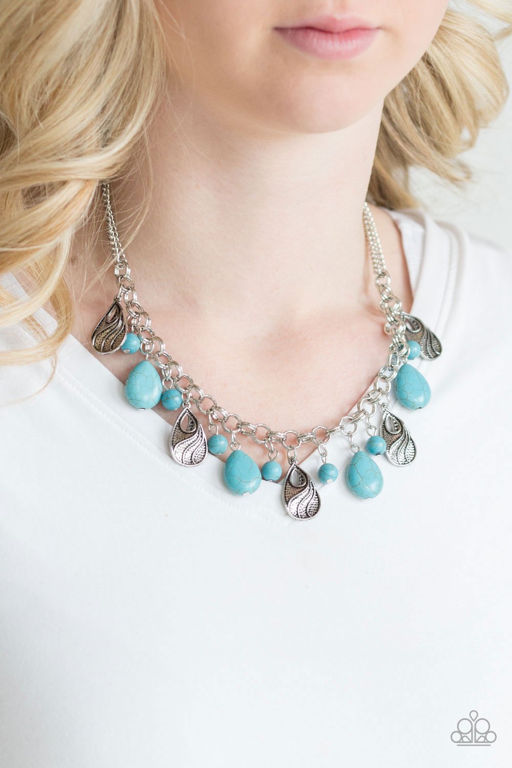 Terra Tranquility-blue-Paparazzi necklace